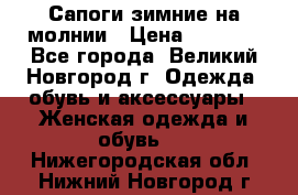 Сапоги зимние на молнии › Цена ­ 5 900 - Все города, Великий Новгород г. Одежда, обувь и аксессуары » Женская одежда и обувь   . Нижегородская обл.,Нижний Новгород г.